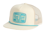 Red Dirt Hat Co. Cream and Teal Blue Trucker Cap