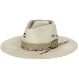 Charlie Horse SpearPoint SilverBelly Lainey Wilson Felt Hat with unique embellishments and stylish design.