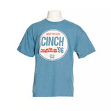 Cinch® Youth Boy's Lead This Life Blue Graphic T-shirt featuring vintage design and comfortable fit.