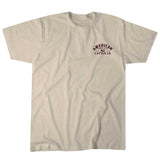 American Cattle Company Shadow Horn Tee in light grey with classic logo design.