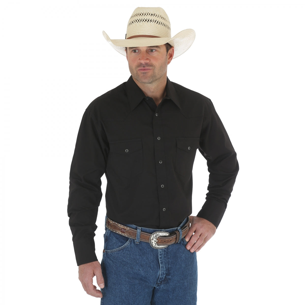 WRANGLER - Sport Western Snap Shirt #71105BK – Circle H Western Store