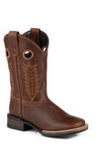 Roper Little Kids James Tan Leather Western Boot