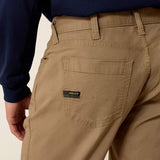 Close-up of the back pocket of Ariat Rebar M4 DuraStretch work pants showing durability and comfort features.