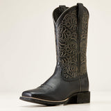 Ariat Round Up Remuda Western Boot featuring intricate floral embroidery and classic cowboy design.