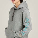 ARIAT - Womens Rebar Graphic Hoodie Gray