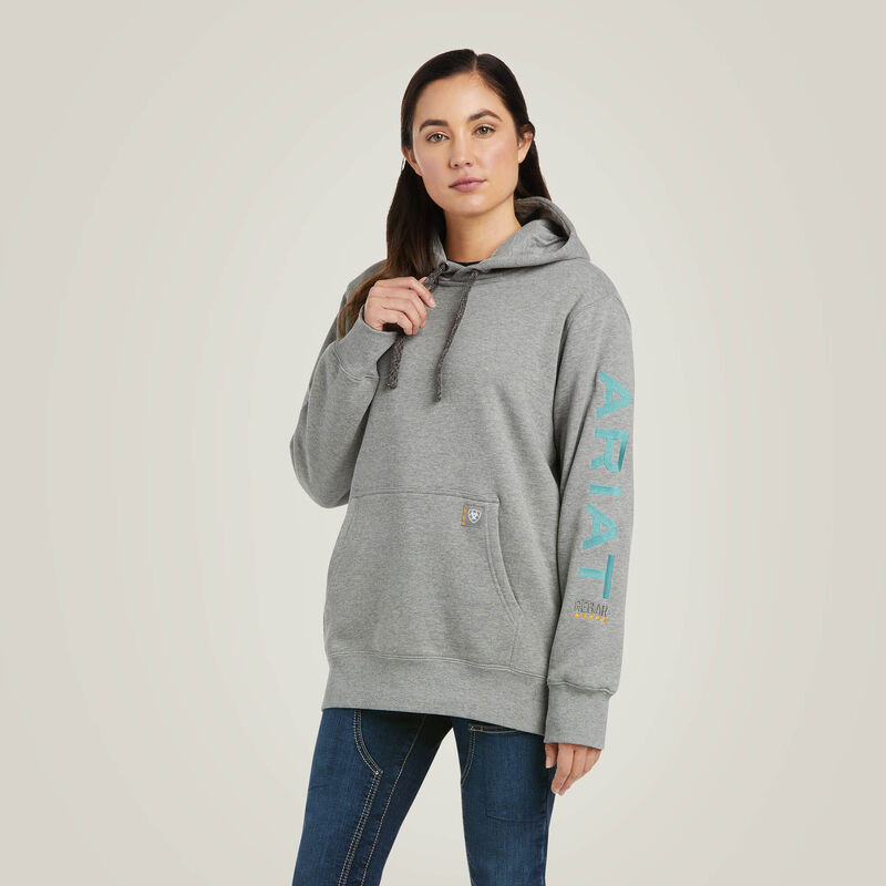 ARIAT - Womens Rebar Graphic Hoodie Gray