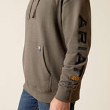 Men's Ariat Rebar Graphic Hoodie Gray/Black