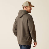 Men's Ariat Rebar Graphic Hoodie Gray/Black