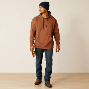 Men's Ariat Rebar Graphic Hoodie Coffee Bean