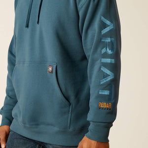 Men's Ariat Rebar Graphic Hoodie Stargazer/Larkspur