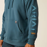 Men's Ariat Rebar Graphic Hoodie Stargazer/Larkspur