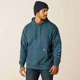 Men's Ariat Rebar Graphic Hoodie Stargazer/Larkspur