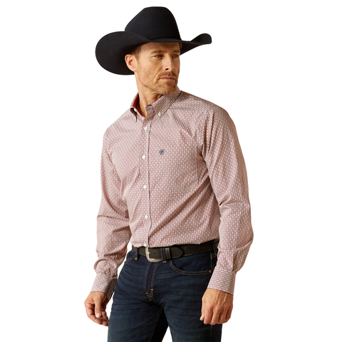 Mens Iven Fitted Long Sleeve Shirt