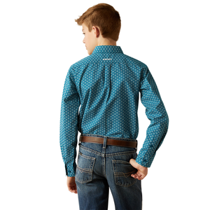 Boy's Petey Long Sleeve Shirt Dark Teal