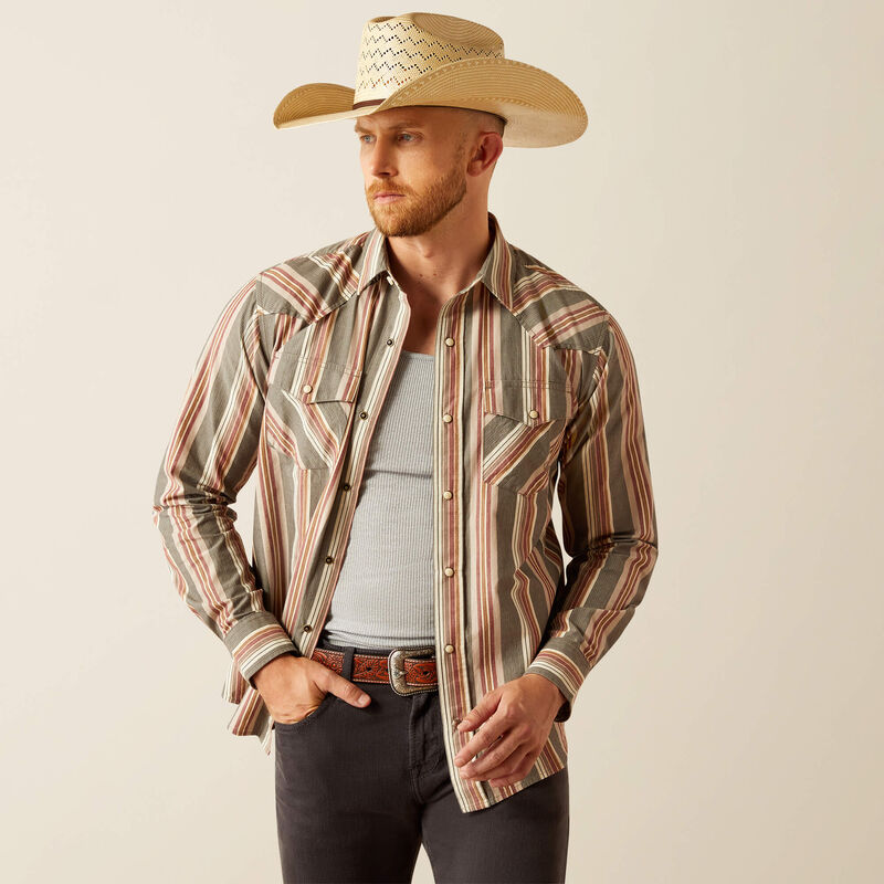 chinese dress ladies Ariat Mens Hawk Retro Snap Long Sleeve Shirt– Circle H Western Store