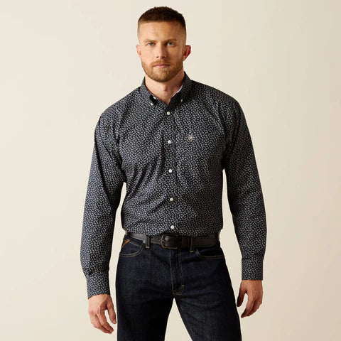 fitted lace wedding dress Ash & Erie Blue Oxford Wrinkle-Free Button-Down Shirt for Short Men