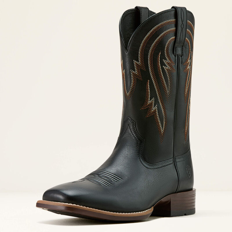 Men's Ariat Plano Western Boots 10 Supple Black Men's Ariat Plano Western Boots 10 Supple Black
