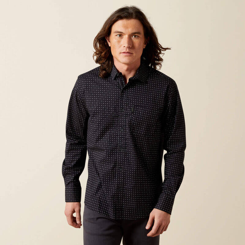 Ariat McClain Modern Fit Shirt in Black