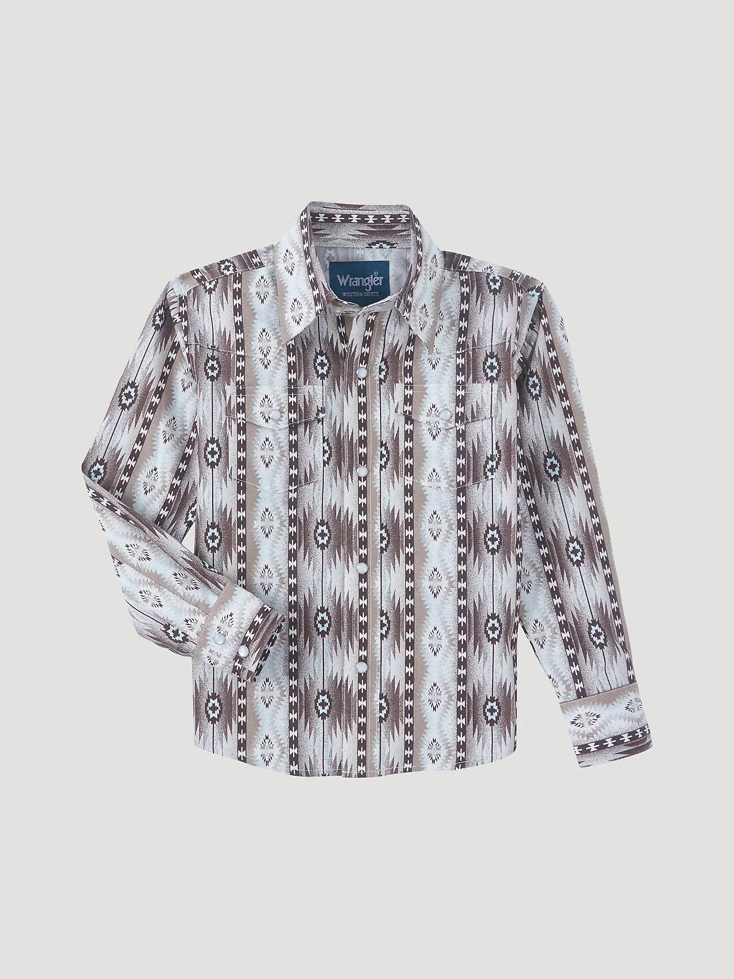 Boy's Pale Sand Checotah Long Sleeve Western Snap Shirt