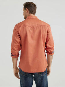 Men's Wrangler Retro Premium Western Snap Solid Shirt