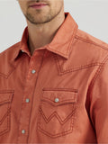 Men's Wrangler Retro Premium Western Snap Solid Shirt