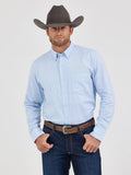 Men's Cody Johnson One Pocket Button Down Shirt Blue Square