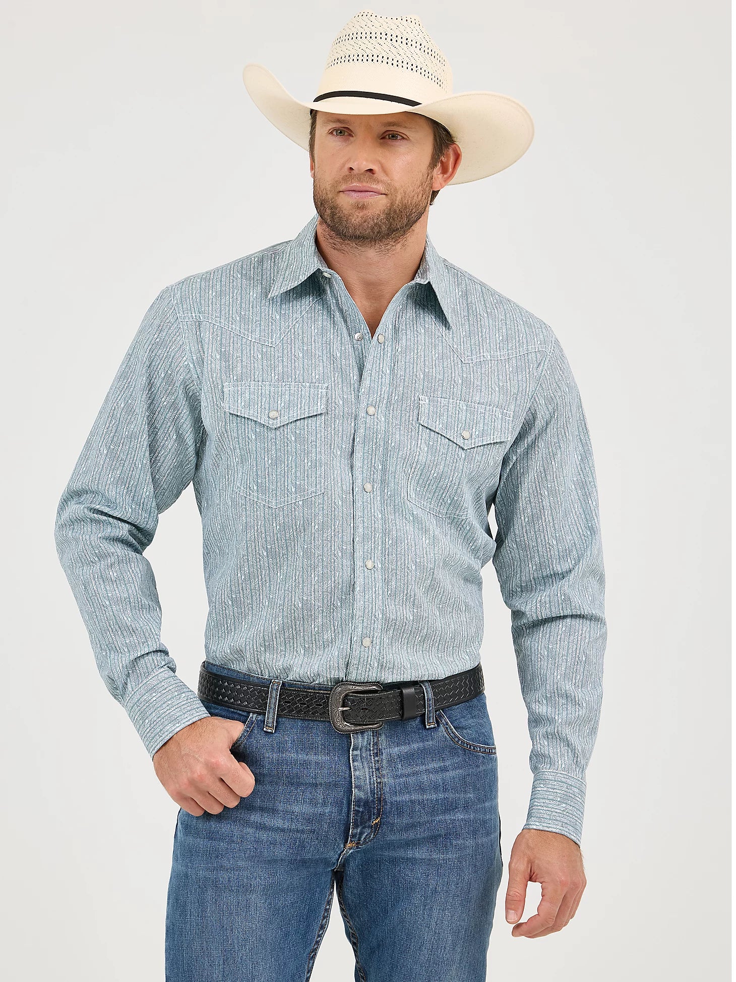 Men's 20X® Competition Advanced Comfort Long Sleeve Two Pocket Western Snap Shirt