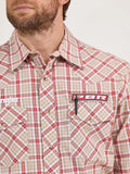 Wrangler Men's PBR® Logo Long Sleeve Print Western Snap Shirt 112365769