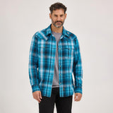 Wrangler Retro® Long Sleeve Shirt - Modern Fit - Blue/Navy