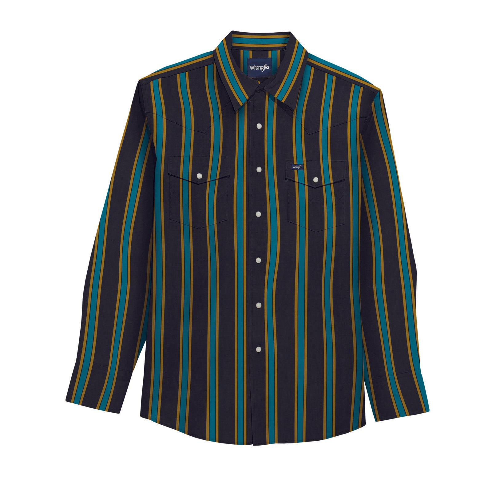Wrangler® Vintage Inspired Long Sleeve Shirt - Classic Fit - Black Multi