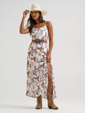 Wrangler Women's Western Tank Maxi Dress - White Print