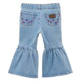 Wrangler® Baby Girl Flare Jeans - Sky Blue