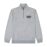 Wrangler® 1/4 Zip Fleece Pullover - Regular Fit - Grey Mele - 112384016