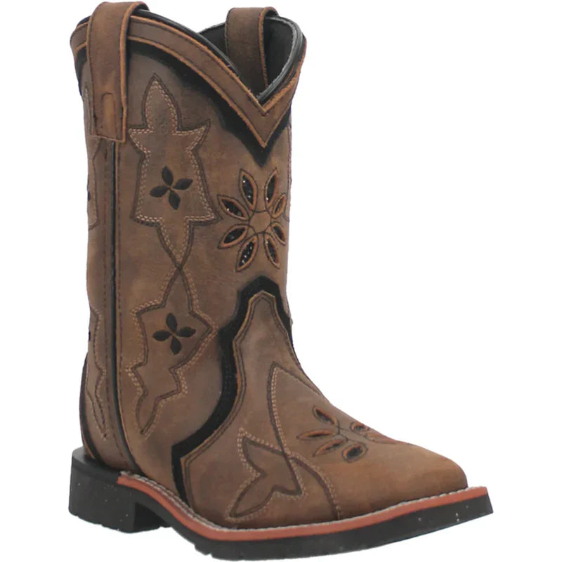 Dan Post Youth posy Brown Square Boot