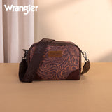 Wrangler Vintage Floral Printed Small Crossbody Bag - Coffee