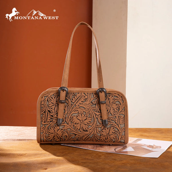 Trinity Ranch LBR Montana West Tooled Mini Satchel– Circle H Western Store