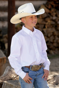 CINCH - Kid's Solid Twill Button Down #MTW7060031