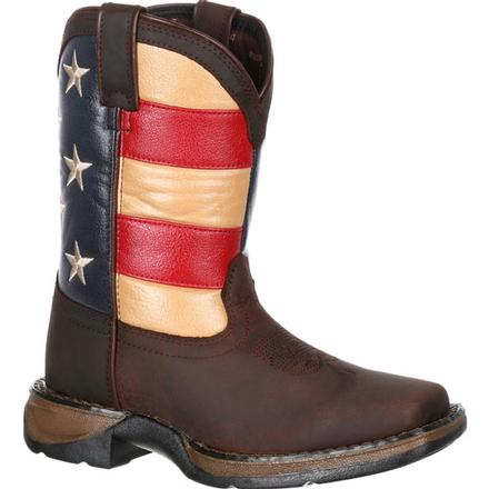 DURANGO - Kid's Lil' Rebel By Durango Little Kids' Flag Western Boot #DBT0159