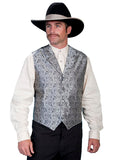 SCULLY - Men's Classic Paisley Grey Vest #RW093