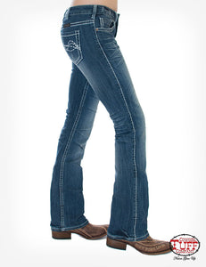 COWGIRL TUFF - Women's Edgy Jeans #C01-JEDGYJ-MWH