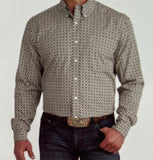 Cinch Men's Long Sleeve Print Modern Fit Shirt