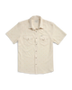 TECOVAS MEN'S PERFORMANCE WESTERN PEARL SNAP S/S IN LIGHT SAND COLOR