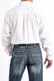 CINCH - MENS SOLID WHITE BUTTON-DOWN WESTERN SHIRT #MT10320020