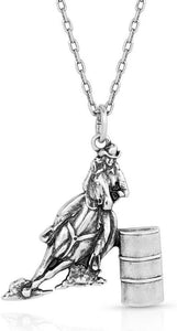 Montana Silversmiths Western Lifestyle Women's Necklace (Barrel Racer)