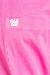 CINCH - MENS SOLID PINK BUTTON-DOWN WESTERN SHIRT #MTW1103320