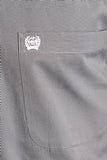 CINCH - MENS SOLID GRAY BUTTON-DOWN WESTERN SHIRT #MTW1104238