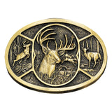 Deer Heritage Attitude Belt Buckle