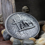 Christian Cowboy Attitude Belt Buckle