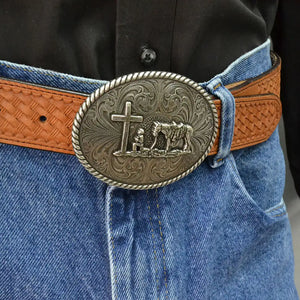 Christian Cowboy Attitude Belt Buckle