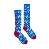 Lucky Chuck Cowgirls on the High Maintenance/Sky Blue Socks
